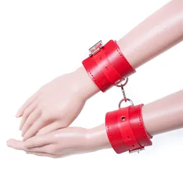 Ręcznie Ograniczenie Sex Zabawki Dla Pary PU Skórzane kajdanki w Dorosłych Gry Fetysz Bondage Hand Mankiety Fetysz Wrist Cuffs Produkt Sex