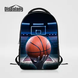 Outdoor-Rucksäcke für Herren, große Kapazität, Schulrucksack für Studenten, 3D-Druck, Basketabll, Fußball, Fußball, Büchertaschen, Teenager, Laptoptaschen