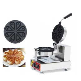 vendita all'ingrosso NP689 Macchina per waffle a forma di fiore rotante Macchina per waffle popolare Piccola torta Snack per colazione Attrezzatura commerciale