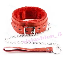 Bondage Slave Lockable Handcuffs Wrist Ankle Cuffs Restraint Neck Collar Leash Shackle #R56