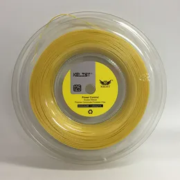 KELIST 660FT Prémio Carretel Sintético Gut Raquete de Tênis Corda Para Controle de Potência, Ouro Amarelo, Apertos Como Presente