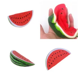 Hot Sale Imitation Fruit Watermelon Pendant Slow Rebound Mjukt dekompression Toy Lovely Cartoon Vent Leksaker T3i0163