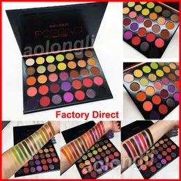 Palette di ombretti smaltati di marca Beauty popping 35 colori Palette di ombretti per trucco opaco luccicante ombretti Cosmetici Spedizione gratuita