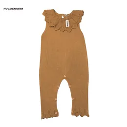 Infant Baby Girl Sleeveless Jumpsuit Cute Knitted One Piece Romper Knitwear Clothes Outfits 0-18M