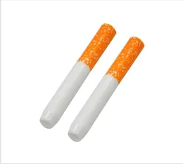 Cigarette shape cleaning and portable filter ceramic pipe