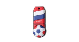 Free Shipping 2018 World Cup Cartoon Football Flag 16G 32G USB 2.0 Flash Drive Soccer Russia Team Fans Gift for PC Laptop USB Memory Stick