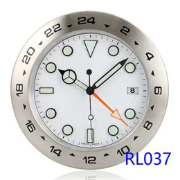 Bestes Geschenk, Heimdekoration, Vintage-Design, Metall-Wanduhr, leuchtende neue Edelstahl-Leuchtzifferblätter, Kalender, Armbanduhr, Uhr FTRL037