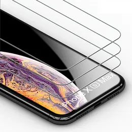 iPhone 12 11ミニPRO MAX XS MAX XR X 678プラスサムスンプレミアム強化ガラススクリーンプロテクターHuawei Mate 20