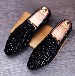 Adam Avrupa yeni tarzı elbise, ayak seti seti burgu erkek loafers nefes alabilen sivri deri ayakkabılar moda partisi düğün g55 1938