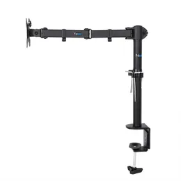 Freeshipping Single Arm LCD Monitor Desk Mount Stand Fully Adjustable Screen up to 27" for Computers