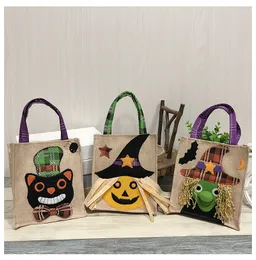 2018 Candy DHL Stocking Halloween Decorations Pumpkin Cat Witch Drawstring Bag Ghost Festival Mall Hotels Gift Bags s