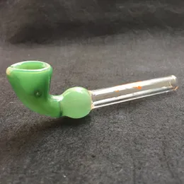 Bruciatori a nafta per tubi Sherlock in vetro da 5 pollici. Tubo in vetro spesso colorato per Dab Rig, gorgogliatore in vetro per fumatori