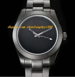 Luxury Wristwatch Top Quality Mens Stainless Steel Bracelet 40mm PVD Blank Dial Mechanical Automatic Watch Men Watches