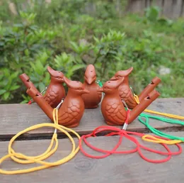 鳥の形の笛の陶磁器芸術と工芸品創造的な子供のおもちゃギフト水Ocarinaの熱い販売SN1772