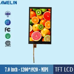 7 tum 1200 * 1920 IPS TFT LCD-modulskärm med MIPI-gränssnittskärm och CTP-pekskärm