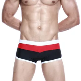 Badkläder Nya herrbadkläder Högkvalitativa herrarna Swimming Seobean Swim Shorts Surf Beachwear Sexig Swim Suit Men XB099