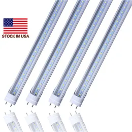 Stock W USA + 4FT 1200mm T8 LED Light High Super Bright 18 W 22W Cold White LED Fluorescencyjne żarówki Lampa AC110-240V FCC