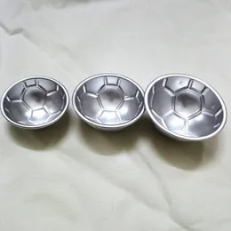 3D pół okrągły piłka w kształcie piłki futbolu formy pogrubienie stopu aluminium mold urodziny patelnia do pieczenia szybka wysyłka F20173380