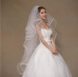 Simples elegante tule casamento véus de noiva quatro camadas com pente comprimento do cotovelo véus baratos para casamento Bride2590
