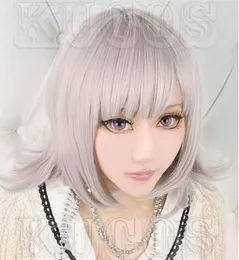Danganronpa Nanami Chiaki Beige Farbe Styled Cosplay Party Perücke Mode Sexy Wig