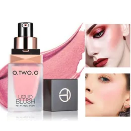 O.two.o Shimmer Blusher Beauty Natural Makeup Długotrwałe Wodoodporne Łatwe Wzdłuż Rozjaśnione Face Cheek Blusher