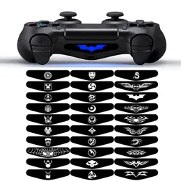 30 pcs por conjunto personalizado LED adesivo de pele para playstation 4 ps4 gamepad controlador decalque jogo luz adesivos DHL FedEx EMS Navio grátis