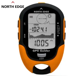 North Edge GPS Tracker Navigation Receiver Handheld USB Uppladdningsbar med elektronisk kompass för utomhusresor