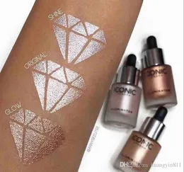 ICONIC LONDON Liquid Highlighter In Shine original shine glow three color face make up highlighter
