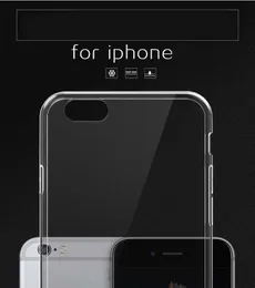 Ultra-tunna fall Drop Resistance Mobiltelefon Crystal TPU Fodral för iPhone X 8 8Plus 7Plus 0.5mm DHL Gratis Mobiltelefon Tillbehör