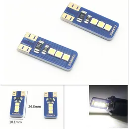 50ピースの新しい到着キャンバスW5W / 194 / T10 3030 6SMD LEDの自動電球ランプのための自動電球ランプライト