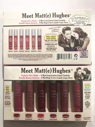 Makeup Matte Lip Gloss Meet Matt (E) Hughes Mini Set långvarig flytande läppstift med varumärket i Stock 6st/Set av DHL