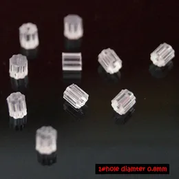 10000pcs/bag or set 3mm Earrings Back Stoppers ear Plugging Blocked Jewelry Making DIY Accessories white clear octagonal shaped plastic