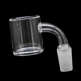 30mm Beveled Edge Quartz Banger 4mm thick nail Smoking Accessories Female Male 45 90 Degree short Neck bucket Domeless Nails 10mm 14mm 18mm