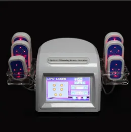 5MW-diodlaser 635Nm-650nm 6 dynor Lllt Body Shape Slimming Fat Cellulite Löse Maskin