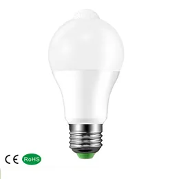 PIR Motion Sensor Bulb B22 E27 Aluminium Design LED Night Light 10 W 85-265V Lampa do balkonu Ścieżka korytarza ogród