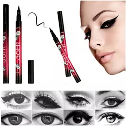 Partihandel Hot Selling Black Vattentät Liquid Eyeliner Make Up Beauty Comestics Långvarig Eye Liner Pencil Makeup Tools för ögonskugga