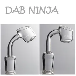2mm Thick Quartz Banger Carb Cap Smoking Accessories Dab Ninja Logo 45/90 Degree 19mm 14mm 10mm Male/Female Polished Joint Glass Bong Dab Rigs