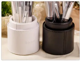 Heißer Leere Make-Up Pinsel Container Tasche Halter Reise Kosmetik Pinsel Stift Fall PU Leder Lagerung Pinsel Organizer Make-Up-Tools
