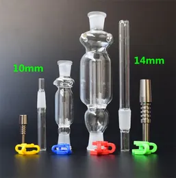 Sprzedaż akcji Micro NC Zestaw 10mm 14mm Tytanu szklane szklane szklane bongs do rur do palenia