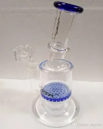 Glass Bong Water Pipes Oil Rigs Rig Ash Dab SandblastedStarbuck Cup With Honeycomb Perc Water Bong Oil Burner