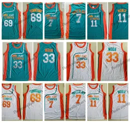 Mens baskettröjor flint tropik semi pro 33 jackie moon 11 ed monix 7 kaffe svart 69 centrala funky grejer malone ed skjortor teal