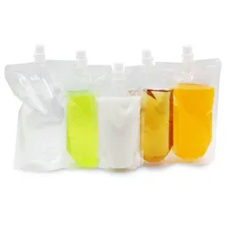Garrafas de água 200-300--500ml stand-up plástico bebida embalagem bolsa bate bolsa para bebida líquido suco leite café