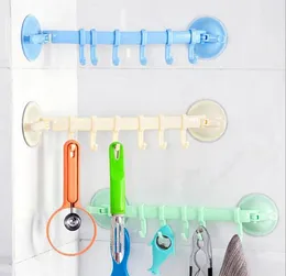 For BIG buyer Kitchen Tool Adjustable Hook Rack Double Suction Cup Towel Rack Hanging Shelves Hook Holders Lock Type Sucker Hook KD1