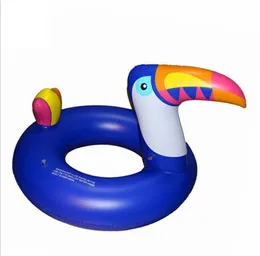 175*120 cm piscina materasso gonfiabile animale galleggia tubi sport acquatici all'aperto spiaggia giocattolo zattera gonfiabile anello di nuoto tucano galleggia