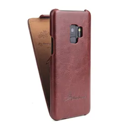 PU Läderfodral för Samsung S8 S9 Real Touch Leather Case för Samsung S7 Edge 3 Färger