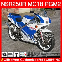 Bodys per HONDA NSR250R MC16 MC18 PGM2 NS250 88 89 78HM.80 NSR 250 R NSR250 R RR telaio blu NSR250RR NSR 250R 88 89 1988 1989 Kit carenatura