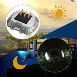Outdoor solar deck light Road Stud Driveway Pathway Stair Lights Studs marker Pathway light White Red Blue Yellow energy saving wireless