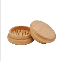 Un nuovo tipo di macinino per sigarette in legno con un diametro di 55 mm Macinino per sigarette macinino in metallo a due strati