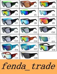 Adedi = 10 adet Erkek güneş gözlüğü Marka Tasarımcısı Oculos de Sol Büyük Çerçeve Yüz Domo Erkekler Spor Kaplama Gözlük Gafas De Sol Masculino B2030