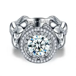 choucong Majestic Sensation Men ring 3ct Diamond 925 Sterling silver Engagement Wedding Band Ring for Men